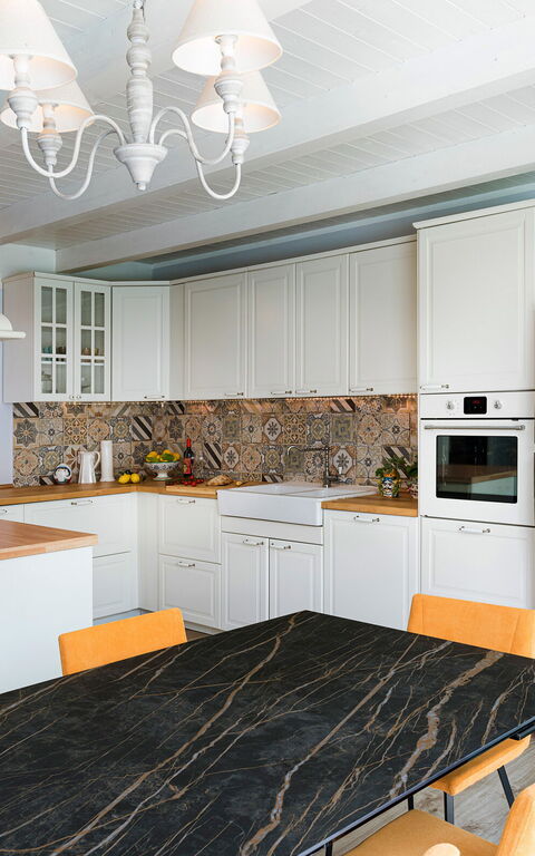 Villa Giutitta: Kjøkken, Lunsjrom