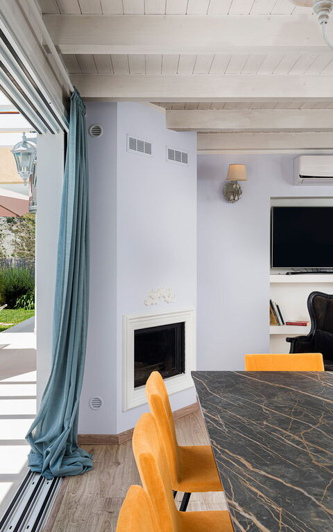 Villa Giutitta: Lunsjrom, Stue