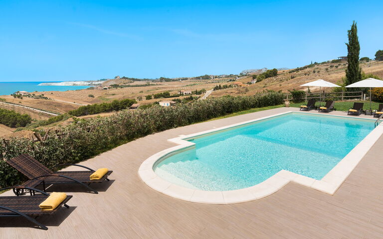 Villa Anthea: basseng, Hage, Utendørs, Visningar