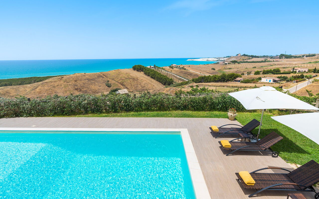 Villa Anthea: basseng, Hage, Utendørs, Visningar