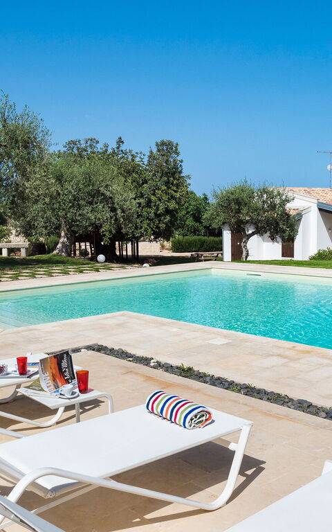 Corte Moscata: basseng, Eksteriør, Hage