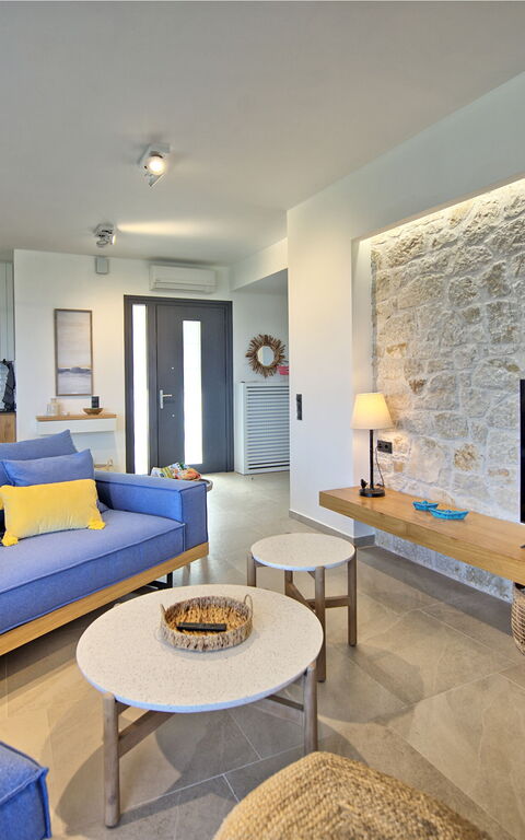 Villa Acropolitana: Kjøkken, Stue