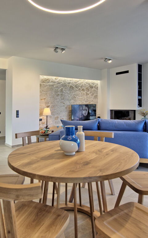 Villa Acropolitana: Kjøkken, Stue