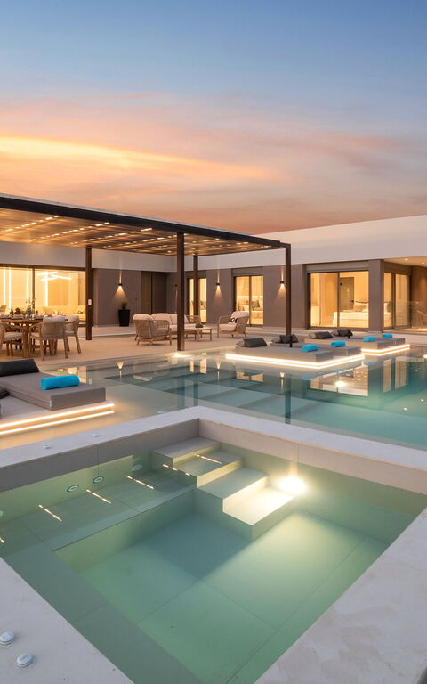 Villa El: basseng, boblebad