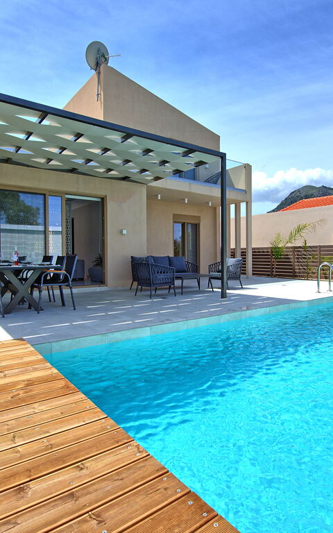 Villa Silentium Ionia: basseng, Eksteriør, Sommer, Utendørs