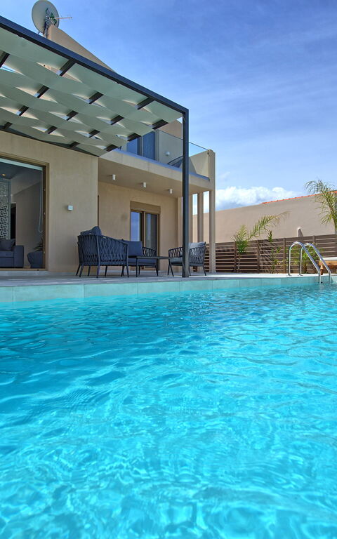 Villa Silentium Ionia: Balkong / terrasse / uteplass, basseng, Eksteriør, Utendørs