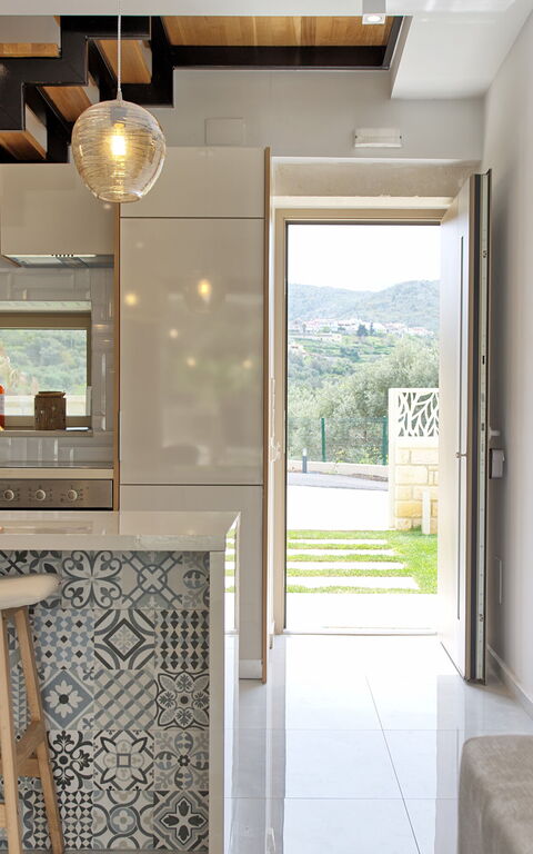 Villa Silentium Olia: Kjøkken, Lunsjrom, Stue