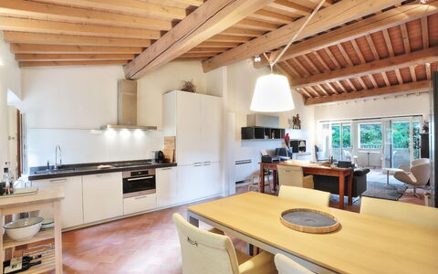 Feriebolig La Terrazza: Kjøkken, Lunsjrom