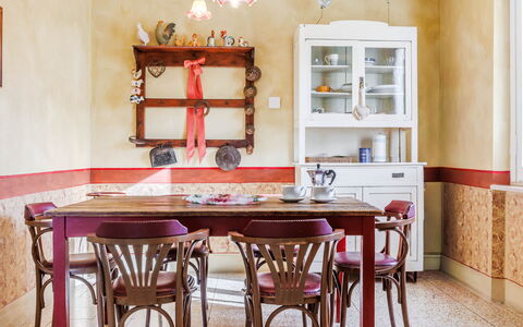 Feriebolig Rossello: Kjøkken, Lunsjrom