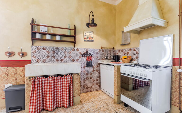 Feriebolig Rossello: Kjøkken, Lunsjrom