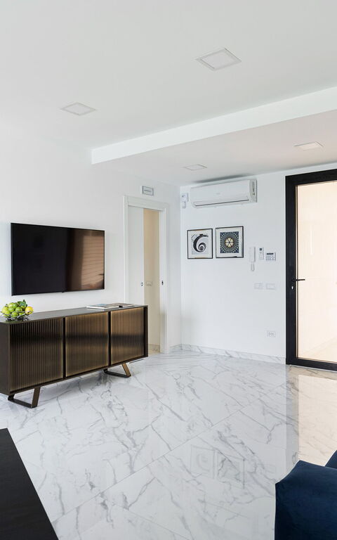 Villa Hermes: Kjøkken, Stue