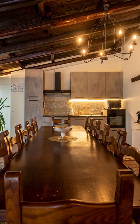 Villa Ca Viola: Kjøkken, Lunsjrom