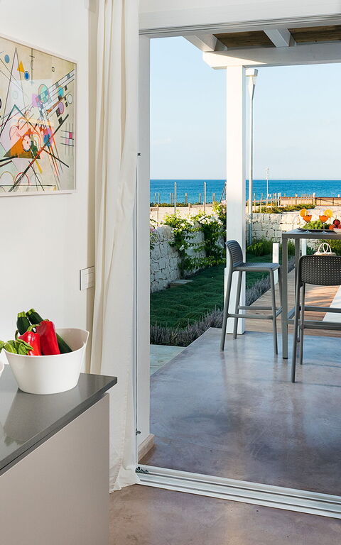 Villa San Lorenzo Fico D'india: Kjøkken, Stue