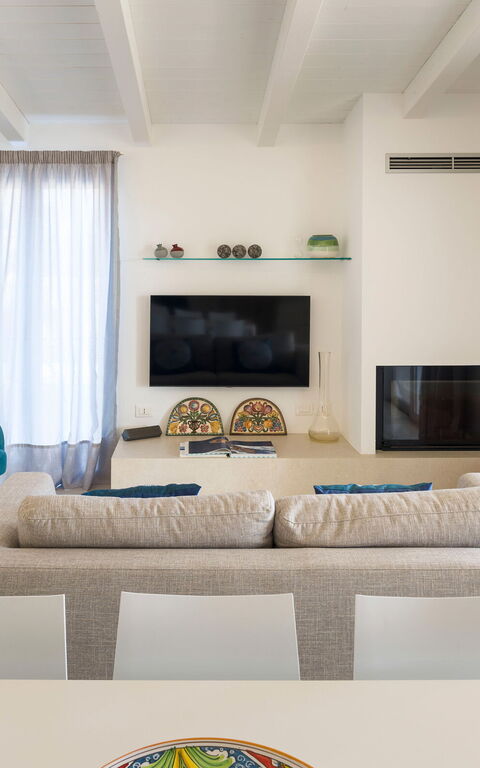 Villa Azulea: Kjøkken, Stue