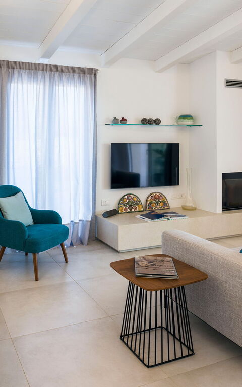 Villa Azulea: Kjøkken, Stue