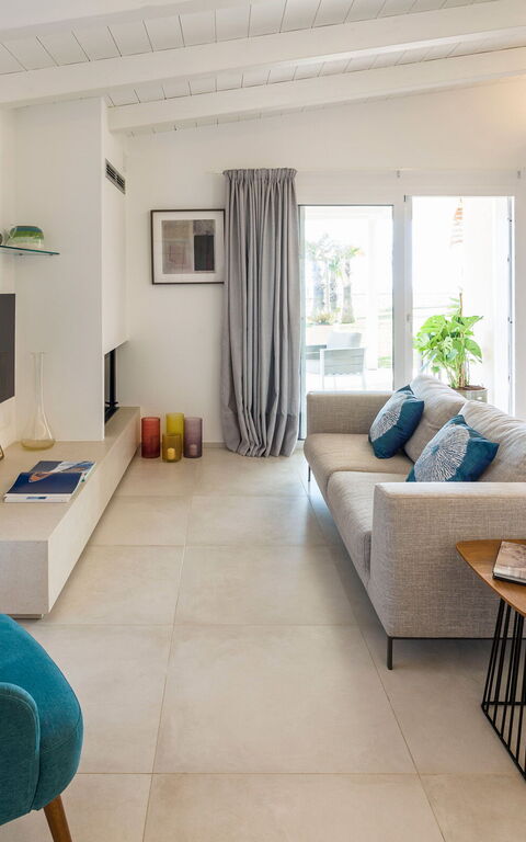 Villa Azulea: Kjøkken, Stue