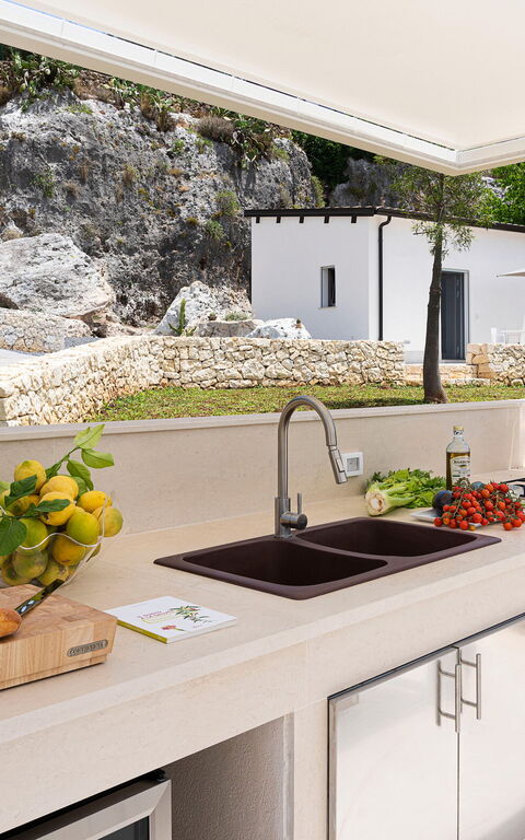 Villa Anna Plemmirio: Balkong / terrasse / uteplass, Eksteriør, Utendørs