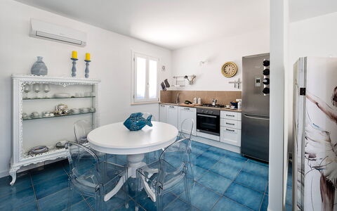 Feriebolig Riccio: Kjøkken, Lunsjrom