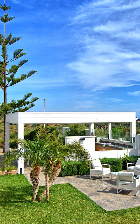 Villa Demetra: Balkong / terrasse / uteplass, Eksteriør, Hage, Utendørs