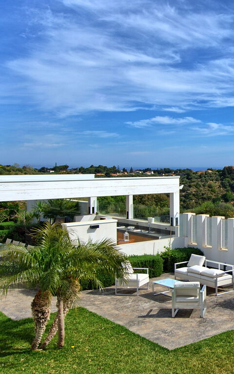 Villa Demetra: Balkong / terrasse / uteplass, Eksteriør, Hage, Utendørs