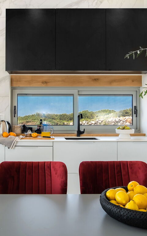 Villa Elektra: Kjøkken, Lunsjrom