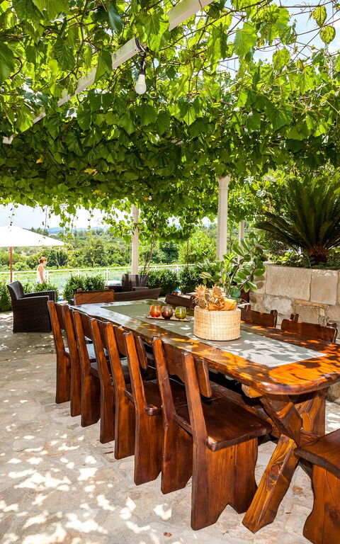 Villa Azurit: Balkong / terrasse / uteplass, Utendørs