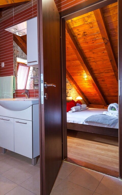 Villa Azurit: Baderom, soverom