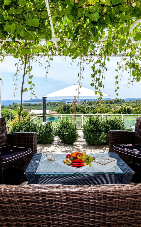 Villa Azurit: Balkong / terrasse / uteplass, Utendørs