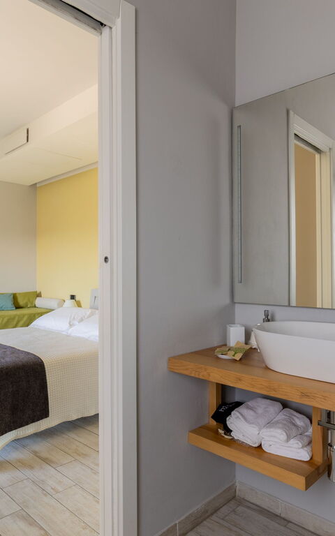 Villa Acquaviva: Baderom, soverom