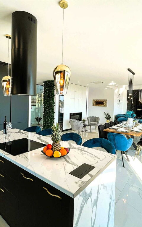 Villa Nikta: Kjøkken, Lunsjrom