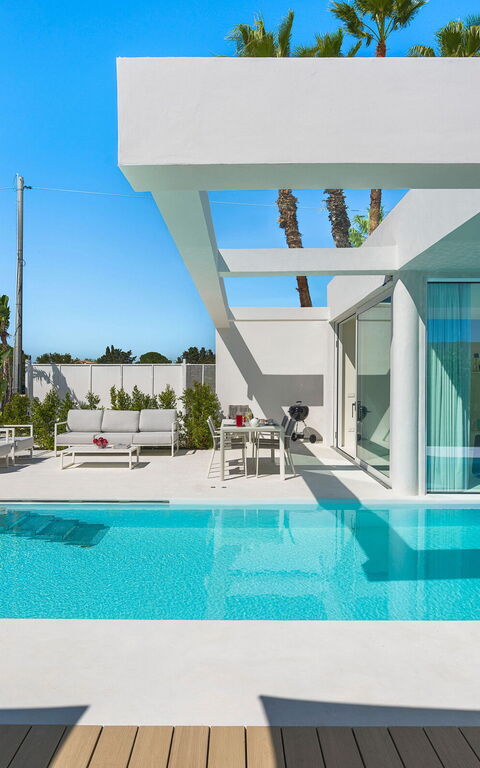 Villa Gadir: basseng, Eksteriør, Hage, Utendørs