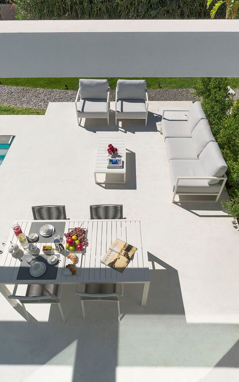 Villa Gadir: Balkong / terrasse / uteplass, basseng, Eksteriør, Mat, Utendørs