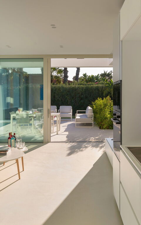 Villa Gadir: Kjøkken, Stue