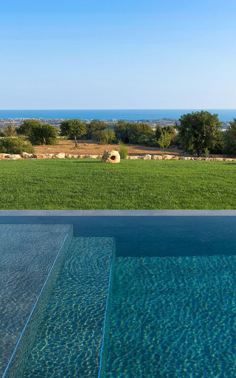 Villa Passo Salina: basseng, Hage