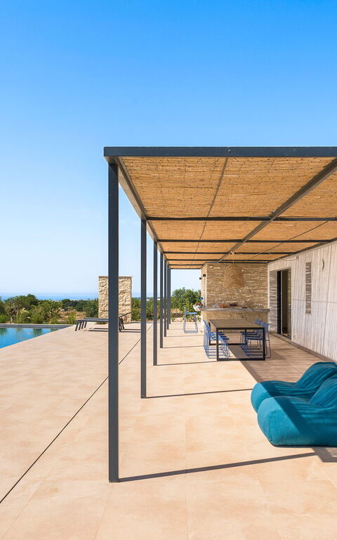 Villa Passo Salina: Balkong / terrasse / uteplass, basseng