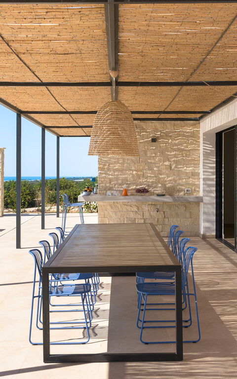 Villa Passo Salina: Balkong / terrasse / uteplass, basseng