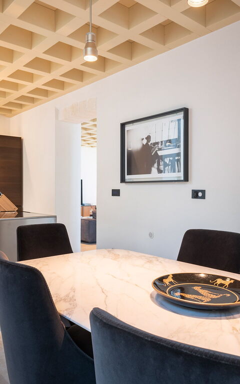 Villa Il Faro: Kjøkken, Lunsjrom