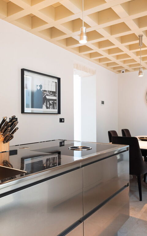 Villa Il Faro: Kjøkken, Lunsjrom