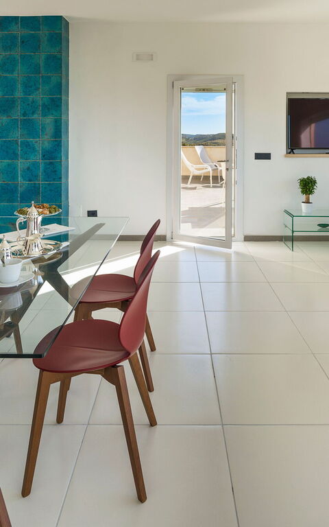 Villa Giglio Di Mare: Lunsjrom, Stue