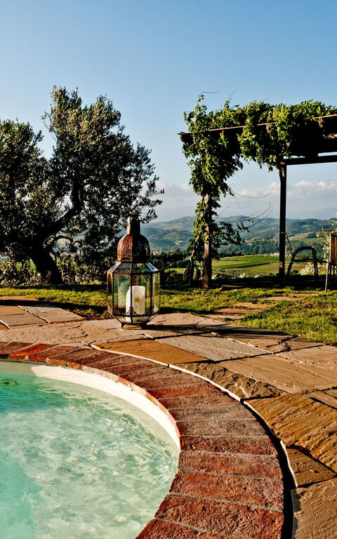 Cottage Colle Di Sotto: basseng, Eksteriør, Hage, Utendørs