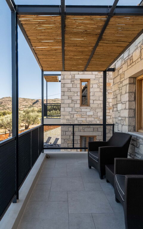 Villa Seiri: Balkong / terrasse / uteplass, Eksteriør, Utendørs, Visningar