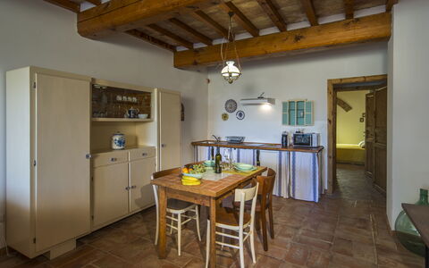 Feriebolig Roggiola: Kjøkken, Lunsjrom