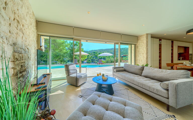 Villa Pine Haven: Stue