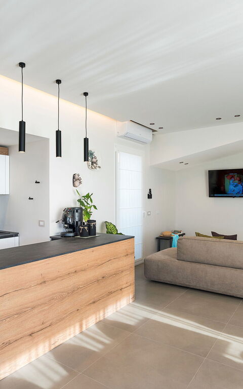 Villa Castalia: Kjøkken, Stue