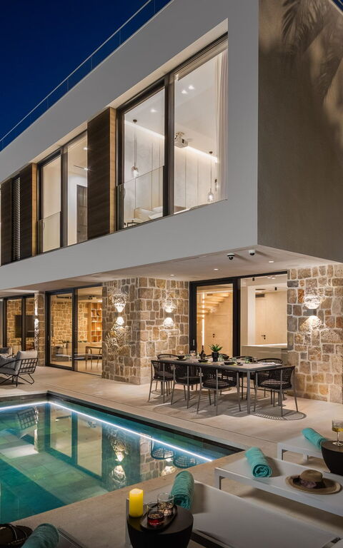 Villa Olive Vista 2: Balkong / terrasse / uteplass, basseng, Eksteriør, Utendørs