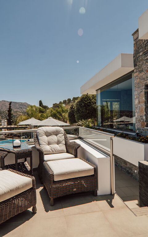 Villa Kera Panorama: Balkong / terrasse / uteplass, basseng, Eksteriør, Utendørs