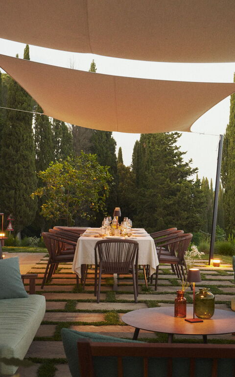 Villa Elmi: Balkong / terrasse / uteplass, Eksteriør, Hage, Utendørs, Visningar