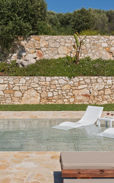 Villa Sunset: basseng, Hage, Utendørs