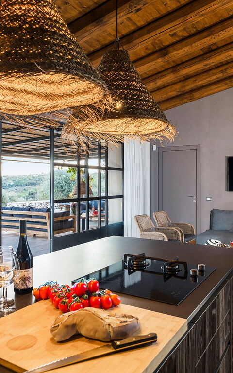 Villa Zigulotto: Kjøkken, Stue