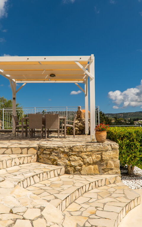 Villa Faye: Balkong / terrasse / uteplass, Hage, Sommer, Utendørs, Vår